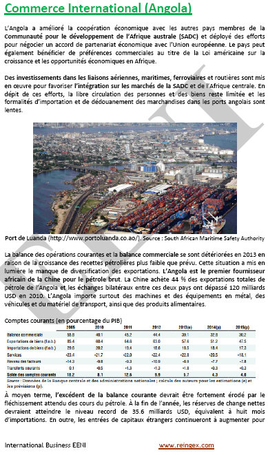 Angola Commerce international