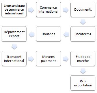 Cours Assistant de commerce international FOAD Online (transport, douanes, documents)