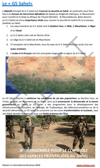 G5 Sahel- lutte contre le terrorisme djihadiste