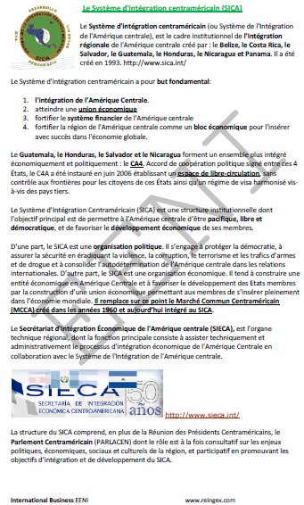 Système d’intégration centraméricain (SICA)
