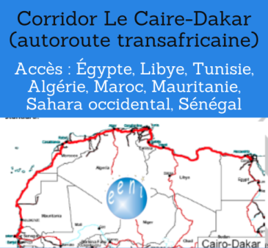 Corridor Le Caire-Dakar (autoroute transafricaine) Formation online (cours, master, doctorat)