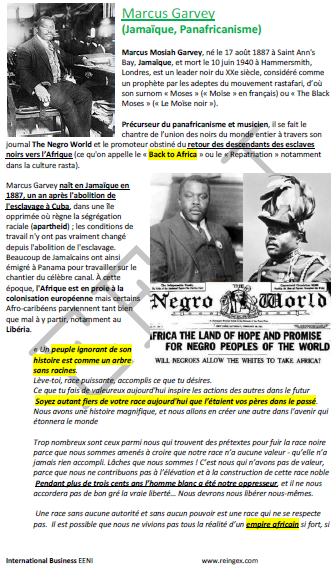 Marcus Garvey. Moïse du peuple noir (Jamaïque, Panafricanisme)