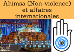 Ahimsa (non-violence) et affaires internationales
